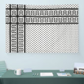 Keffiyeh Symbool van het Palestijnse Verzetspatroo Spandoek (Beurs)