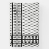 Keffiyeh Symbool van het Palestijnse Verzetspatroo Spandoek (Verticaal)