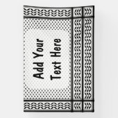 Keffiyeh Symbool van het Palestijnse Verzetspatroo Spandoek (Verticaal)