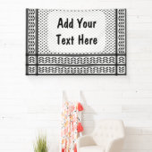 Keffiyeh Symbool van het Palestijnse Verzetspatroo Spandoek (Insitu)