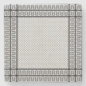 Keffiyeh Symbool van het Palestijnse Verzetspatroo Stenen Onderzetter (Voorkant)