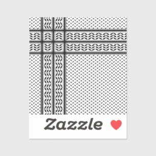 Keffiyeh Symbool van het Palestijnse Verzetspatroo Sticker
