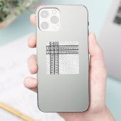 Keffiyeh Symbool van het Palestijnse Verzetspatroo Sticker (Telefoon)