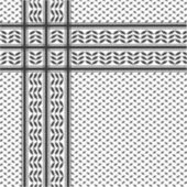 Keffiyeh Symbool van het Palestijnse Verzetspatroo Sticker (Voorkant)