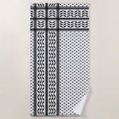 Keffiyeh Symbool van het Palestijnse Verzetspatroo Strandlaken (Voorkant)