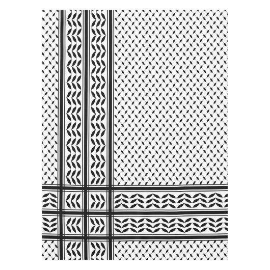 Keffiyeh Symbool van het Palestijnse Verzetspatroo Tafelkleed (Voorkant)