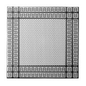 Keffiyeh Symbool van het Palestijnse Verzetspatroo Tegeltje (Voorkant)