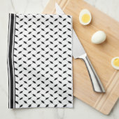 Keffiyeh Symbool van het Palestijnse Verzetspatroo Theedoek (Quarter Fold)