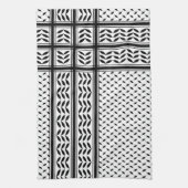 Keffiyeh Symbool van het Palestijnse Verzetspatroo Theedoek (Verticaal)