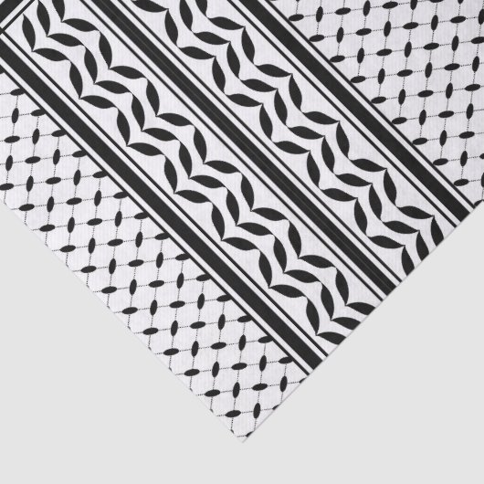 Keffiyeh Symbool van het Palestijnse Verzetspatroo Tissuepapier (Detail)