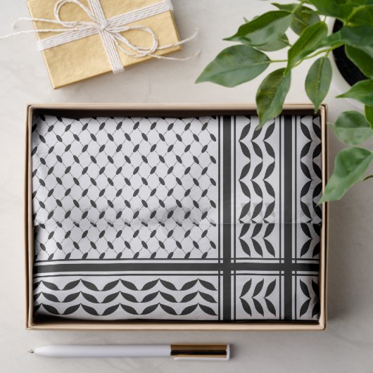Keffiyeh Symbool van het Palestijnse Verzetspatroo Tissuepapier (Geschenk)