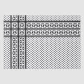 Keffiyeh Symbool van het Palestijnse Verzetspatroo Tissuepapier (Voorkant)