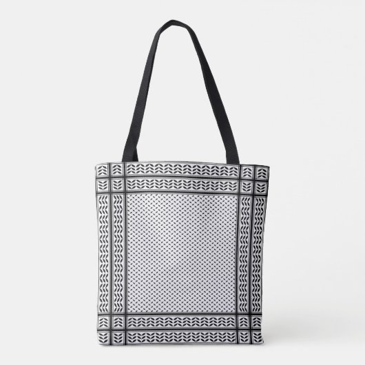 Keffiyeh Symbool van het Palestijnse Verzetspatroo Tote Bag (Achterkant)