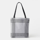 Keffiyeh Symbool van het Palestijnse Verzetspatroo Tote Bag (Achterkant)