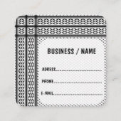 Keffiyeh Symbool van het Palestijnse Verzetspatroo Vierkante Visitekaartje (Voorkant)