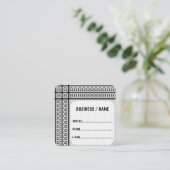 Keffiyeh Symbool van het Palestijnse Verzetspatroo Vierkante Visitekaartje (Staand voorkant)