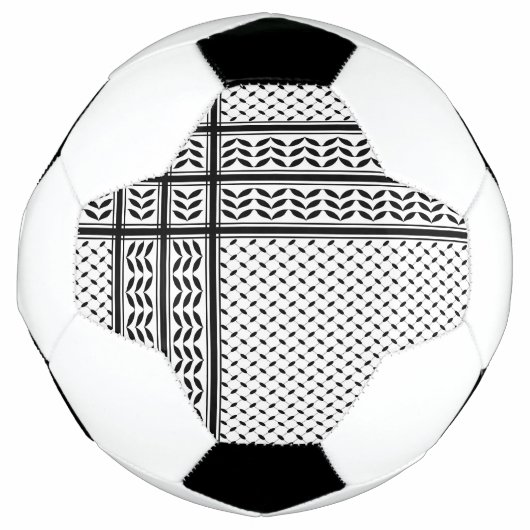Keffiyeh Symbool van het Palestijnse Verzetspatroo Voetbal (Voorkant)
