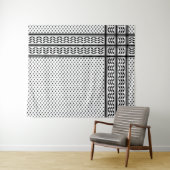 Keffiyeh Symbool van het Palestijnse Verzetspatroo Wandkleed (In Situ (horizontaal))
