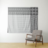 Keffiyeh Symbool van het Palestijnse Verzetspatroo Wandkleed (In Situ (horizontaal))
