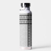 Keffiyeh Symbool van het Palestijnse Verzetspatroo Waterfles (Rechts)