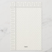 Kefijeh Symbool van Palestijnse Verzetsprint Briefpapier (Achterkant)