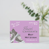 Kefira met vowels Sneakers Briefkaart (Staand voorkant)