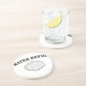 Kefirkorrels Zandsteen Onderzetter (Zijkant)