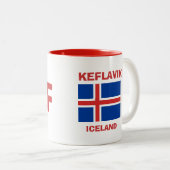 Keflavik, Mok van de IJslandse Luchthavencode KEF (Voorkant rechts)