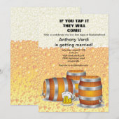 Keg-feest uitnodiging (Voorkant / Achterkant)