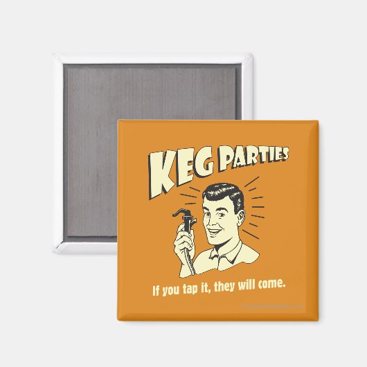 Keg Party: Als je er op tikt, komen ze. Magneet (Voorkant / Achterkant)