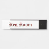 Keg Room Red Deurbordje (Voorkant)