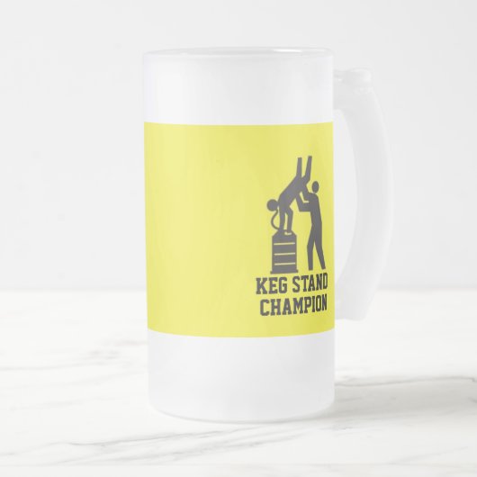 Keg stand Champion Beer Mok (Voorkant rechts)