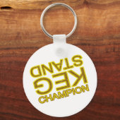 Keg stand champion grappig drinker sleutelhanger (Voorkant)