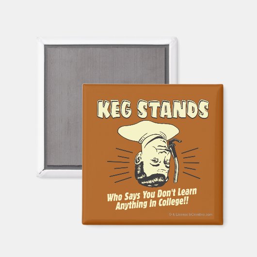 Keg Stands: Don't Learn College Magneet (Voorkant / Achterkant)