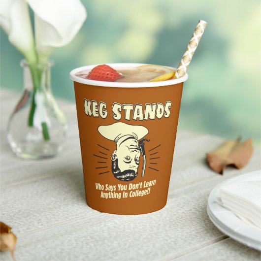 Keg Stands: Don't Learn College Papieren Bekers (Insitu)