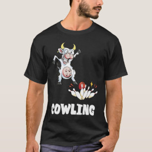 Kegel Koe Grappige Bowling Bowler Strike Bowling T-shirt