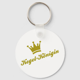 kegel koningin sleutelhanger