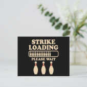 Kegel Laden Bowling Speler Citaat Bowling Cadeau Briefkaart (Staand voorkant)