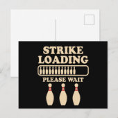Kegel Laden Bowling Speler Citaat Bowling Cadeau Briefkaart (Voorkant / Achterkant)