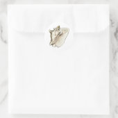  kegel ronde sticker (Tas)