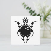 kegelbal kaart (Staand voorkant)