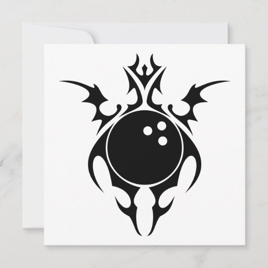 kegelbal kaart (Voorkant)