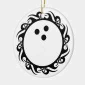 kegelbal keramisch ornament (Links)