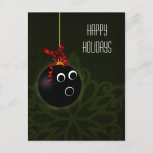 Kegelbal VAKANTIEgroeten Feestdagenkaart