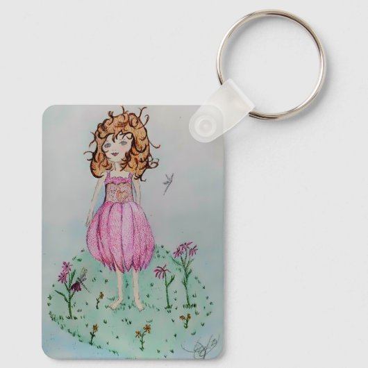 Kegelbloem fee sleutelhanger (Achterkant)