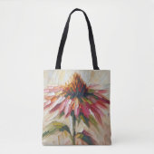 Kegelbloem impasto schilderij tote bag (Voorkant)