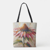 Kegelbloem impasto schilderij tote bag (Achterkant)