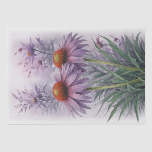 Kegelbloemen Decoupage Tissuepapier (Voorkant)