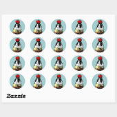 Kegelcupcake ronde sticker (Vel)