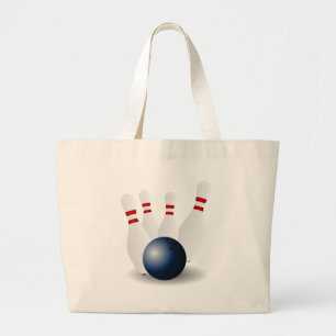kegelen-155946 werpend de kegels p van grote tote bag